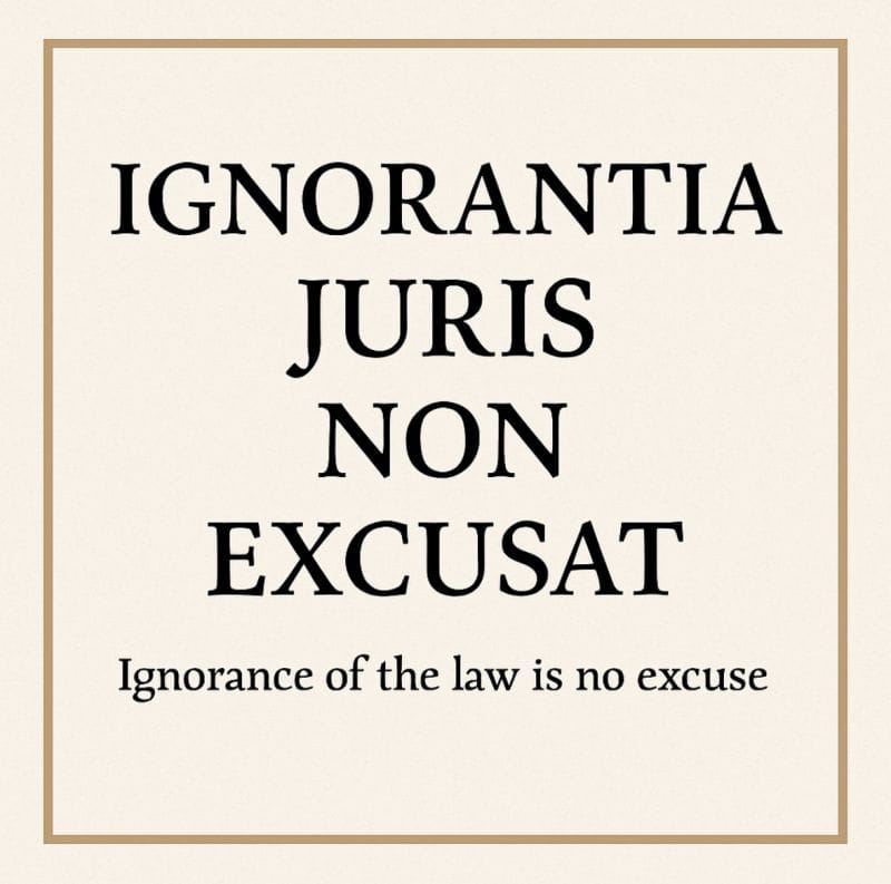 Ignorantia Juris Non-Excusat - A Critical Study
